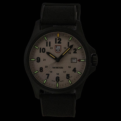 Luminox Atacama Field Rubber Strap Beige Dial Quartz XL.1971.2 100M Men's Watch
