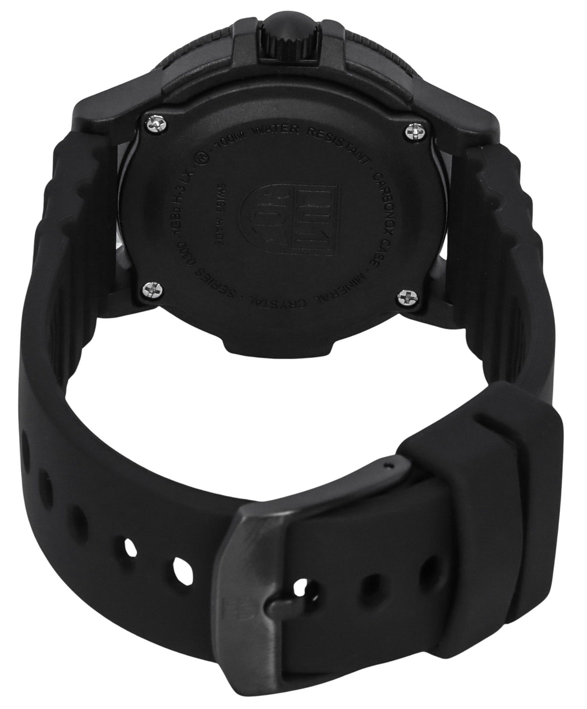 Luminox Leatherback SEA Turtle Silicone Strap Black Dial Swiss Quartz XS.0301.BO.L 100M Men's Watch