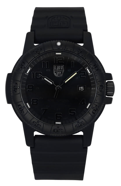 Luminox Leatherback Sea Turtle Silicone Strap Black Dial Quartz XS.0321.BO.L 100M Men's Watch
