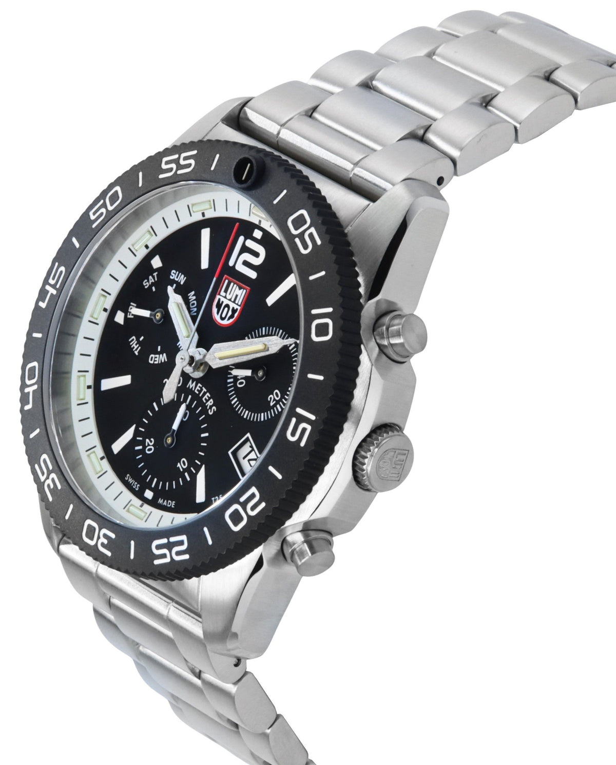 Luminox Pacific Diver Chronograph Stainless Steel Black Dial Quartz XS.3141.M 200M Men's Watch