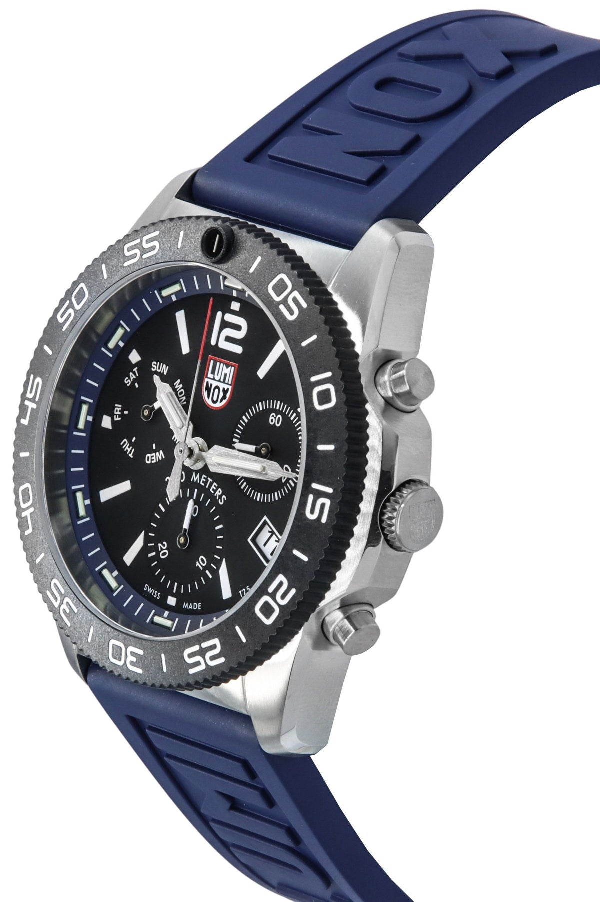 Luminox Pacific Diver Chronograph Navy Rubber Strap Black Dial Swiss Quartz Diver's XS.3143 200M Men's Watch