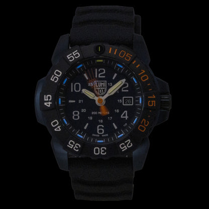 Luminox Navy Seal Rubber Strap Blue Dial Quartz Diver's XS.3253.CB.NSF.2 200M Men's Watch