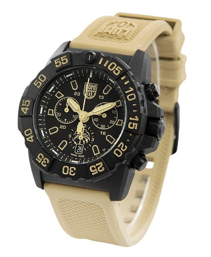 Luminox Navy Seal Foundation Chronograph Black Dial Quartz Diver's XS.3590.NSF.SET 200M Men's Watch With Extra Strap