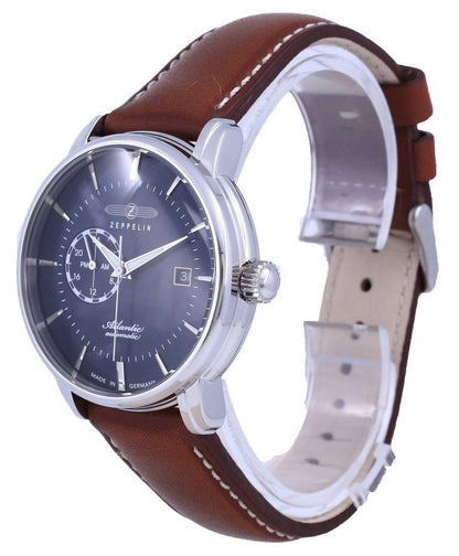 Zeppelin Atlantic Blue Dial Leather Automatic 8470-3 84703 Men's Watch