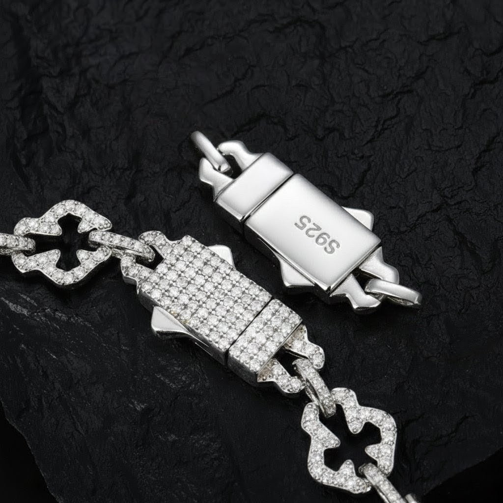 JLM Iced Cross Bracelet