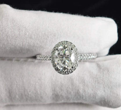 JLM Ethereal oval halo ring